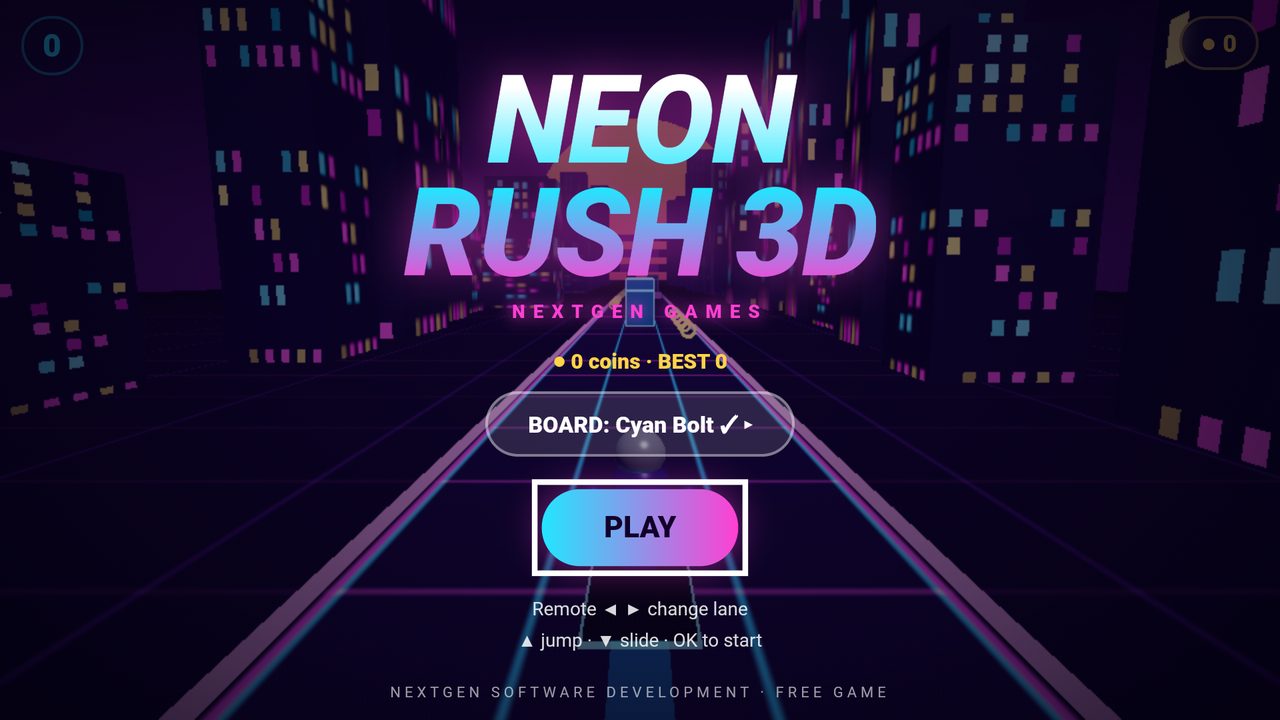 Neon Rush 3D screenshot 1