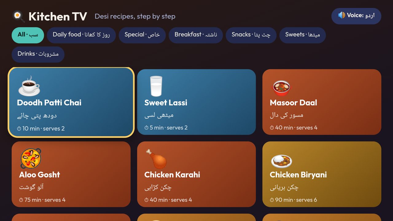 Kitchen TV screenshot 1