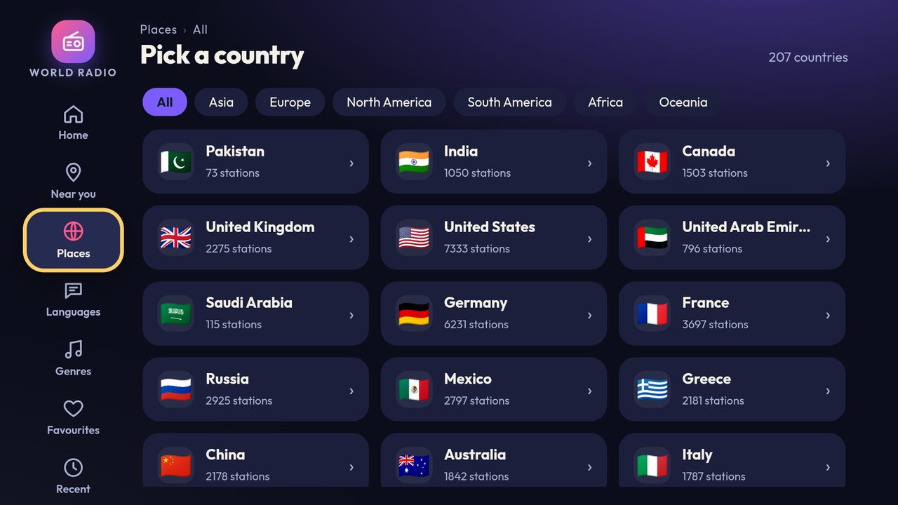 World Radio screenshot 2